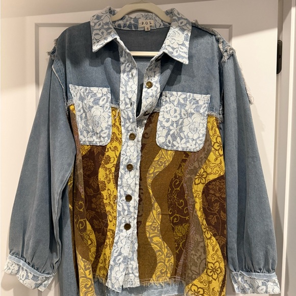 POL Jackets & Blazers - POL - Vintage Patchwork Denim Shirt - NWOT
